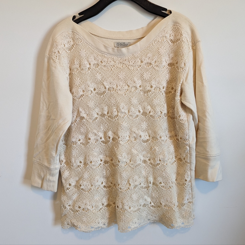Lucky Brand | Lace Sweatshirt